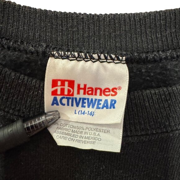 Orlando Magic Sweater Youth Large Black NBA Basketball Hanes Vintage Pullover - Picture 4 of 8